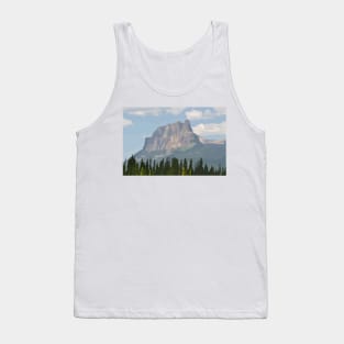 Castle Mountain Banff National Park Digital Painting Tank Top